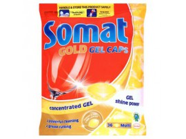 Somat Gold Гель капсулы для мытья посуды в посудомоечной машине, 36x20 г